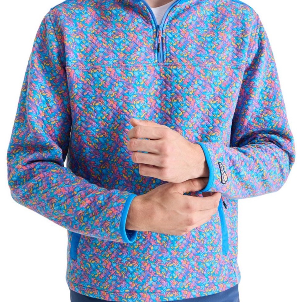 Chubbies Men's Multicolor‎ Patterned 1/4 Zip Sweater